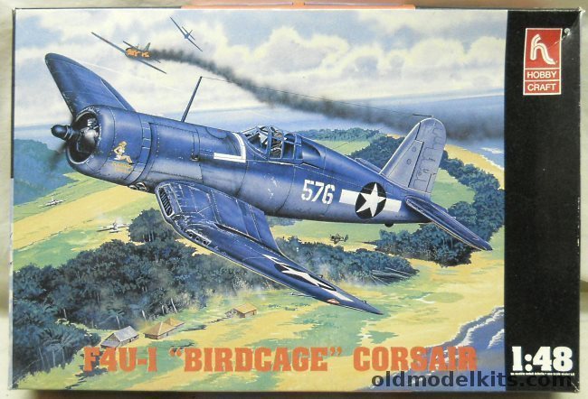 Hobby Craft 1/48 F4U-1 Corsair Birdcage - US Marines VMF222 'Marines Dream' Bougainville December 1943 / VMF124 Guadalcanal May 1943, HC1525 plastic model kit